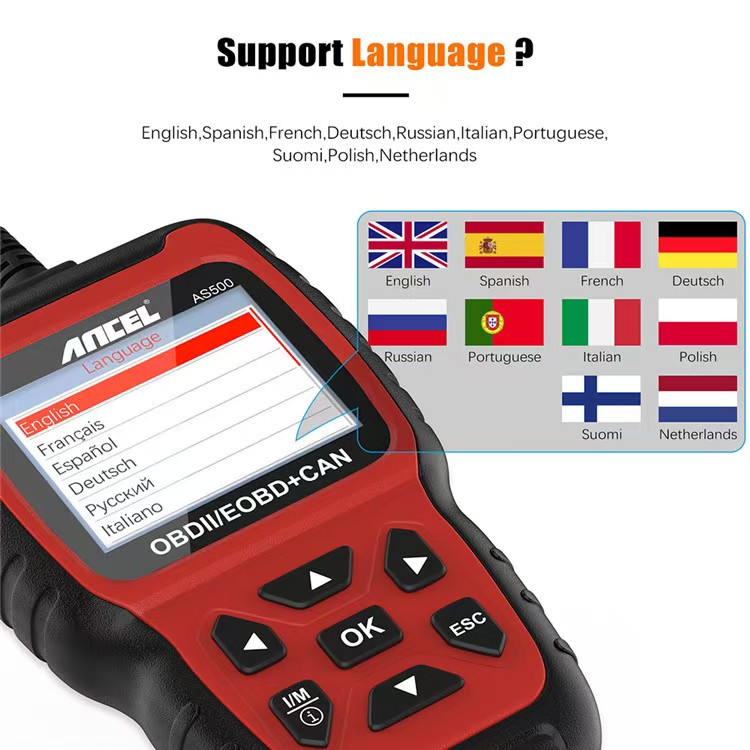 Car Diagnostic Tool - جهاز تحليل محرك السيارة متعدد اللغات