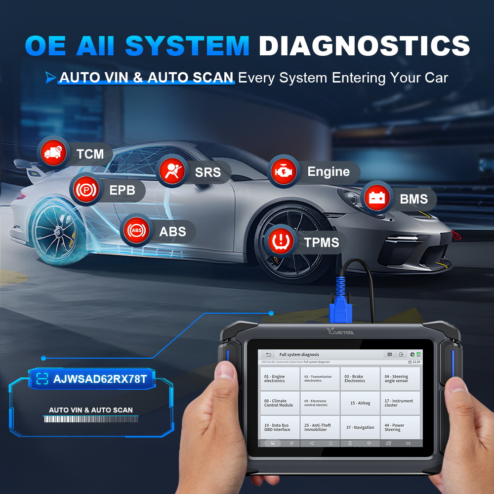أداة فحص السيارات الشاملة VD70 - مراجعة Car Diagnostic Tool وسعره