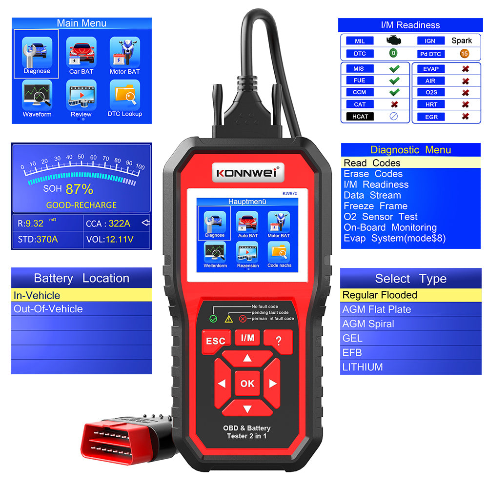 أداة تشخيص OBD2 متعددة الوظائف - مراجعة Car Diagnostic Tool وسعره