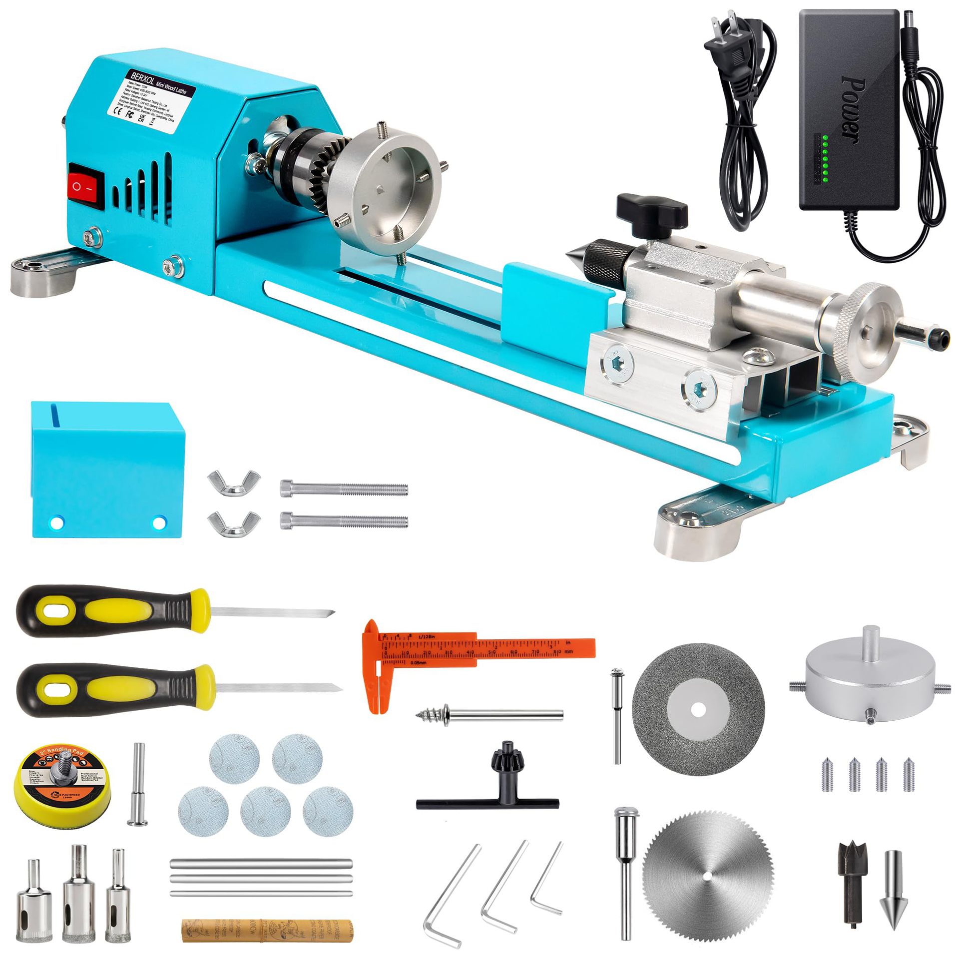 ماكينة خراطة خشب كهربائية صغير - مراجعة Brake Drum Lathe وسعره