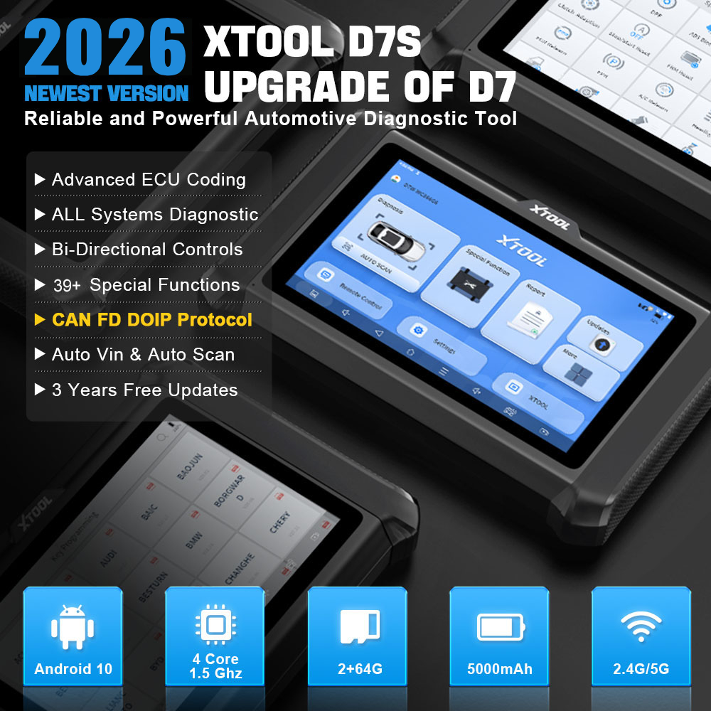 ماسح ضوئي XTOOL D7S للسيارات م - مراجعة Car Diagnostic Tool وسعره